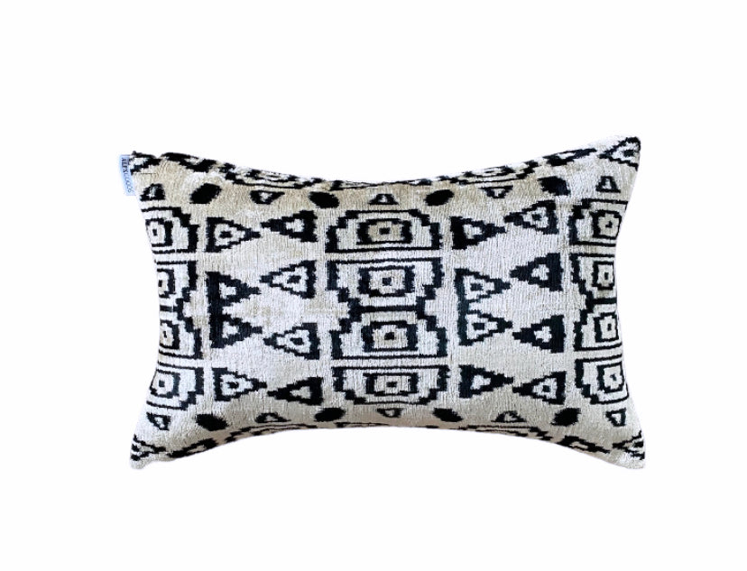 Black & Neutral | Aztec Print Cushion