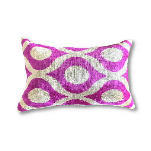 Pink print cushion